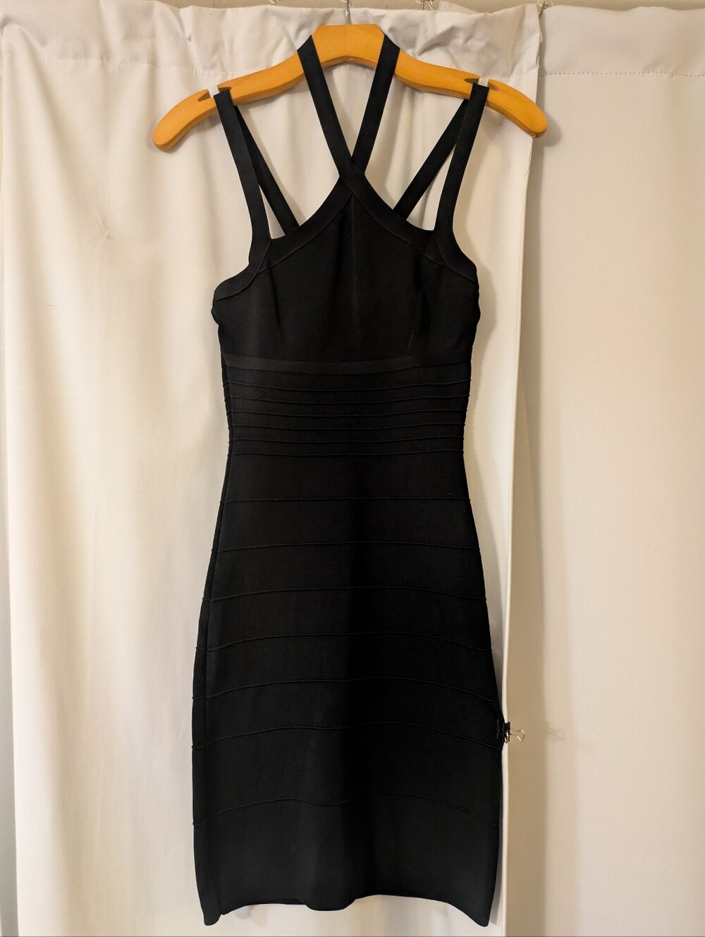 Guess by Marciano Black Strappy Bandage Bodycon Mini Dress Small